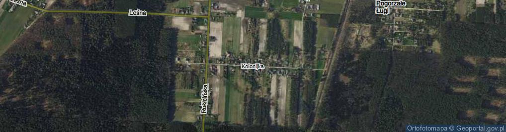 Zdjęcie satelitarne Kasztanowa ul.